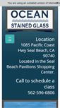 Mobile Screenshot of oceanstainedglass.com